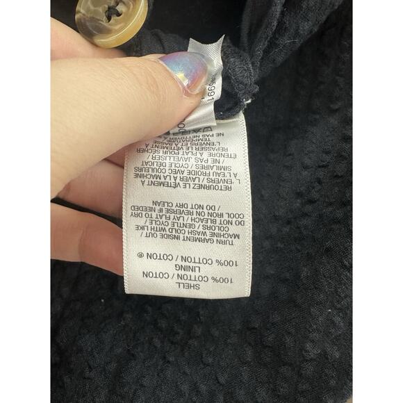 Express Womens Jumpsuit Size Large Black Short Sleeve V-Neck One Piece - Picture 6 of 15